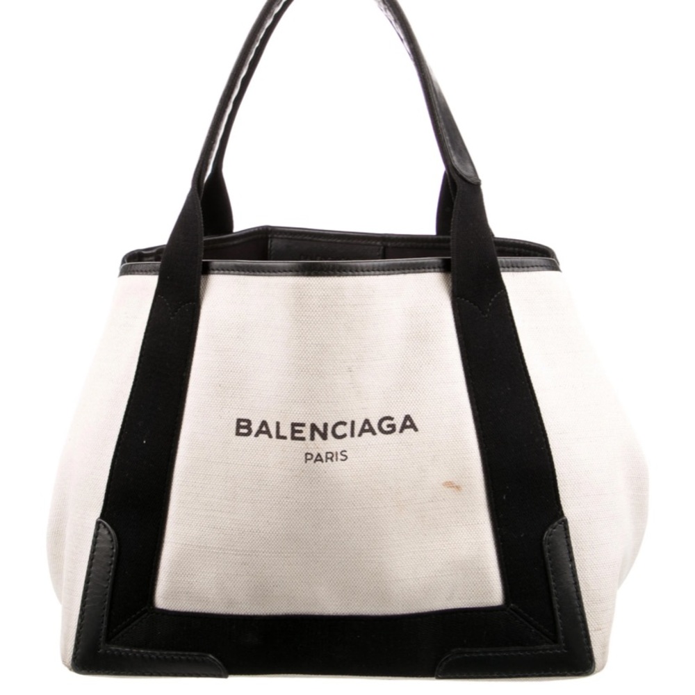 BALENCIAGA Navy Cabas S with pouch